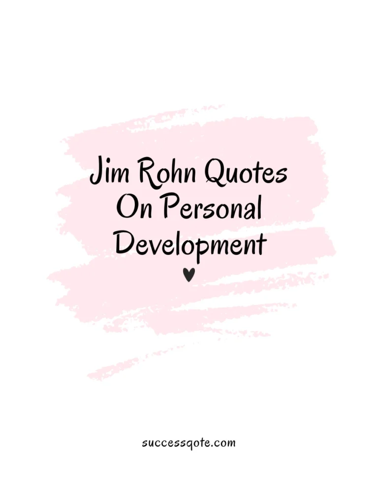 Jim Rohn Quotes On Personal Development