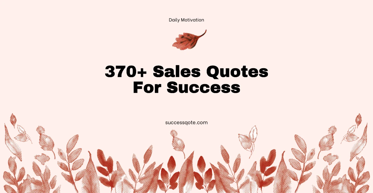 Sales Quotes For Success